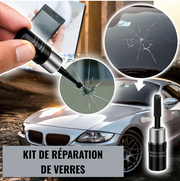 "Répare-Vitre Auto : Liquide de Réparation Amélioré pour Fissures de Pare-Brise, Restauration des Rayures et des Fêlures de Fenêtre - Outil de Réparation de Vitre Automobile"