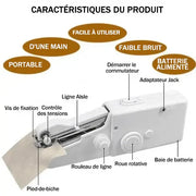 Mini Machine À Coudre Électrique Portative